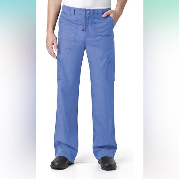 NWT CARHARTT Ripstop Men's Multi-Cargo Scrub Pant size Small Ceil Blue - Picture 1 of 8
